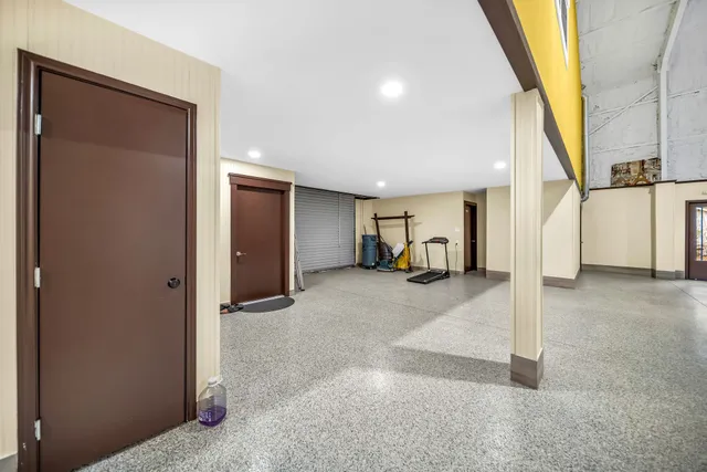 a view of living room and kitchen