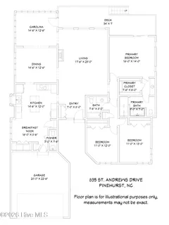 $545,000 | 835 St Andrews Drive, Pinehurst, NC 28374