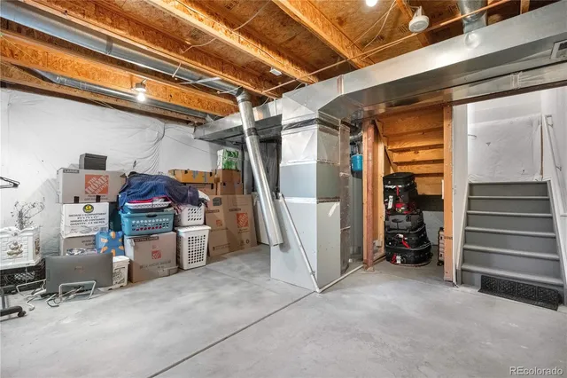 a view of storage and utility room