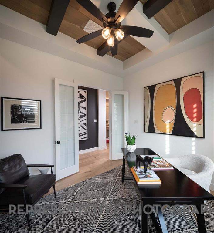 930 Heatherbrook Drive Prosper, TX 75078 - Photo 21 of 37 a living room with furniture and wooden floor