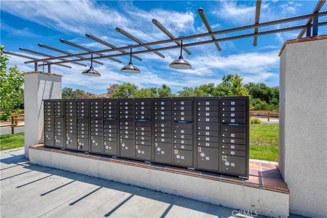 a view of a lake with a patio