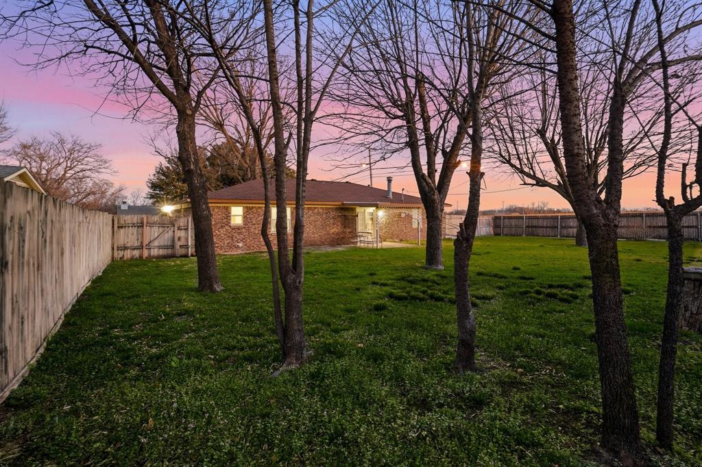 816 Ruidoso Drive Saginaw, TX 76179 - Photo 21 of 22 a view of backyard with green space