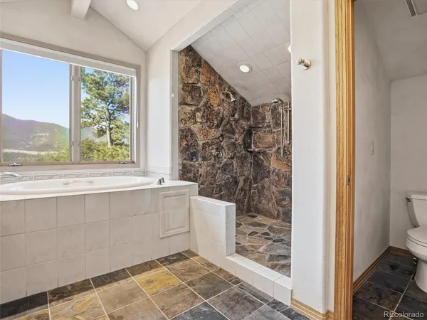 a view of bathroom and window