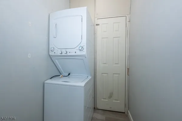 a room with a dryer and washer