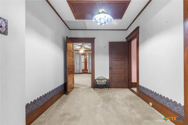 a view of an empty room