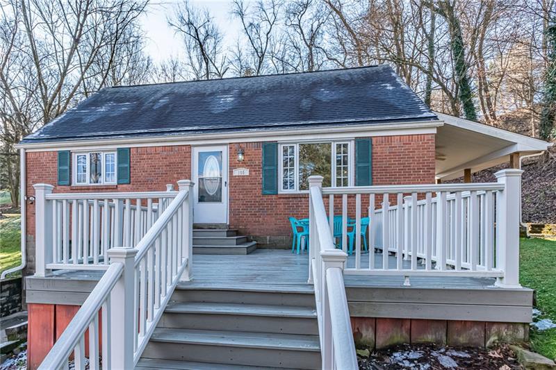 105 Deer Road Pittsburgh, PA 15237 - Photo 2 of 25 Vinyl railings and composite deck leading to the front door.