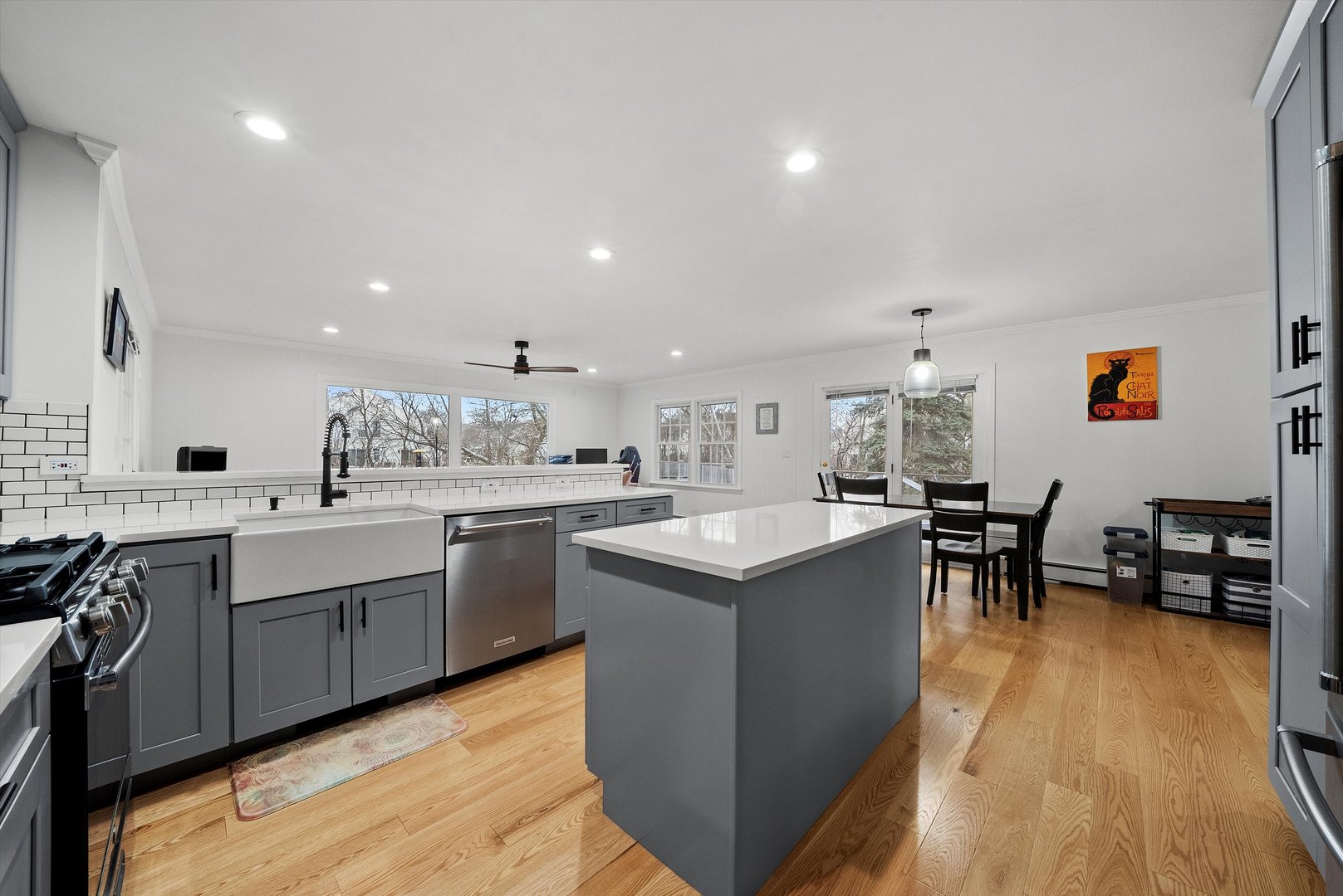 2920 Quentin Road Rolling Meadows, IL 60008 - Photo 7 of 30 a kitchen with a sink and cabinets
