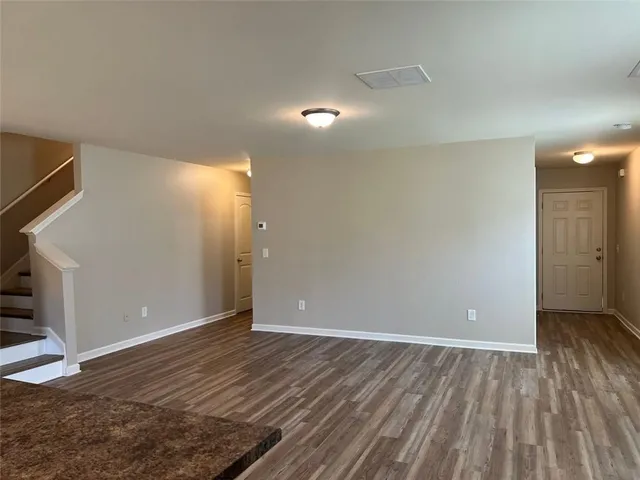 wooden floor in an empty room with wooden floor