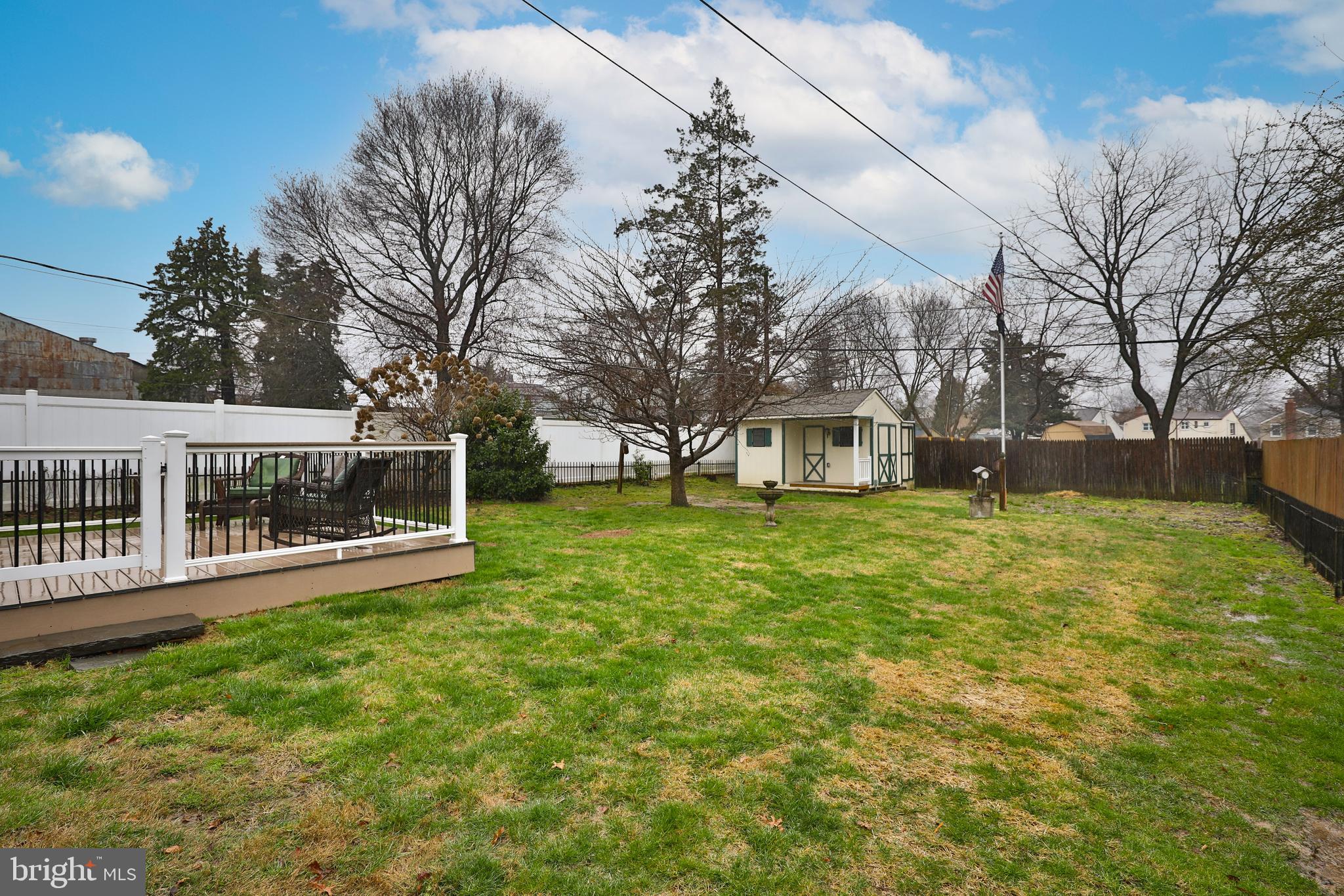 206 Oreland Mill Road Oreland, PA 19075 - Photo 33 of 38 Side Yard and Trex Deck