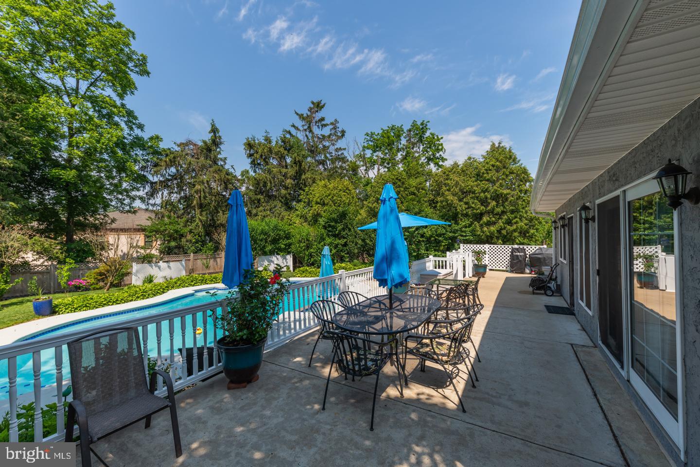2350 Walton Road Huntingdon Valley, PA 19006 - Photo 9 of 48 Large Deck Overlooking Pool