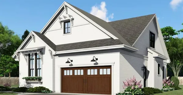 a front view of a house with a porch
