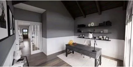 a room with furniture and a table