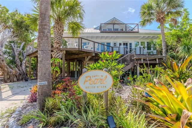 a view of building with large windows