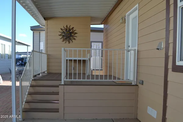 a view of front door