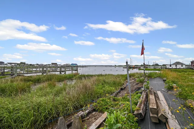 a porch with seating space