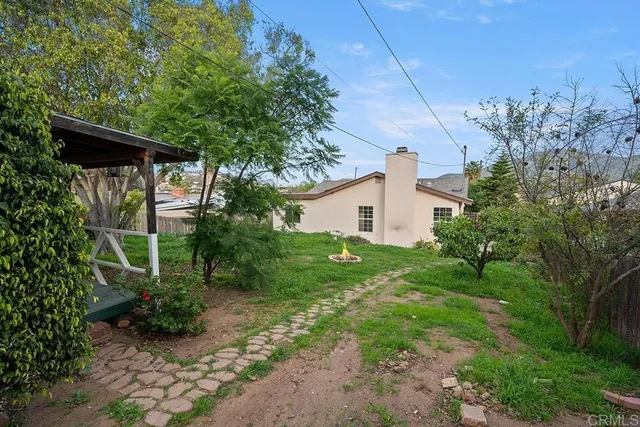 a view of a back yard