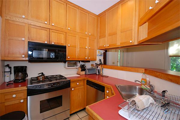 87 Perry Street Brookline, MA 02446 - Photo 8 of 12 a kitchen with stainless steel appliances granite countertop a stove a sink and a microwave