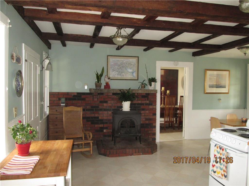 14 Oak Grove Road Mount Desert, ME 04660 - Photo 12 of 24 Kitchen area with wood stove. Note...