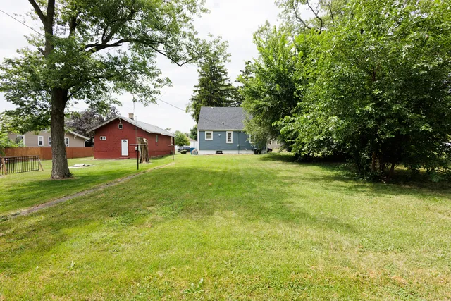 a house view with a garden space