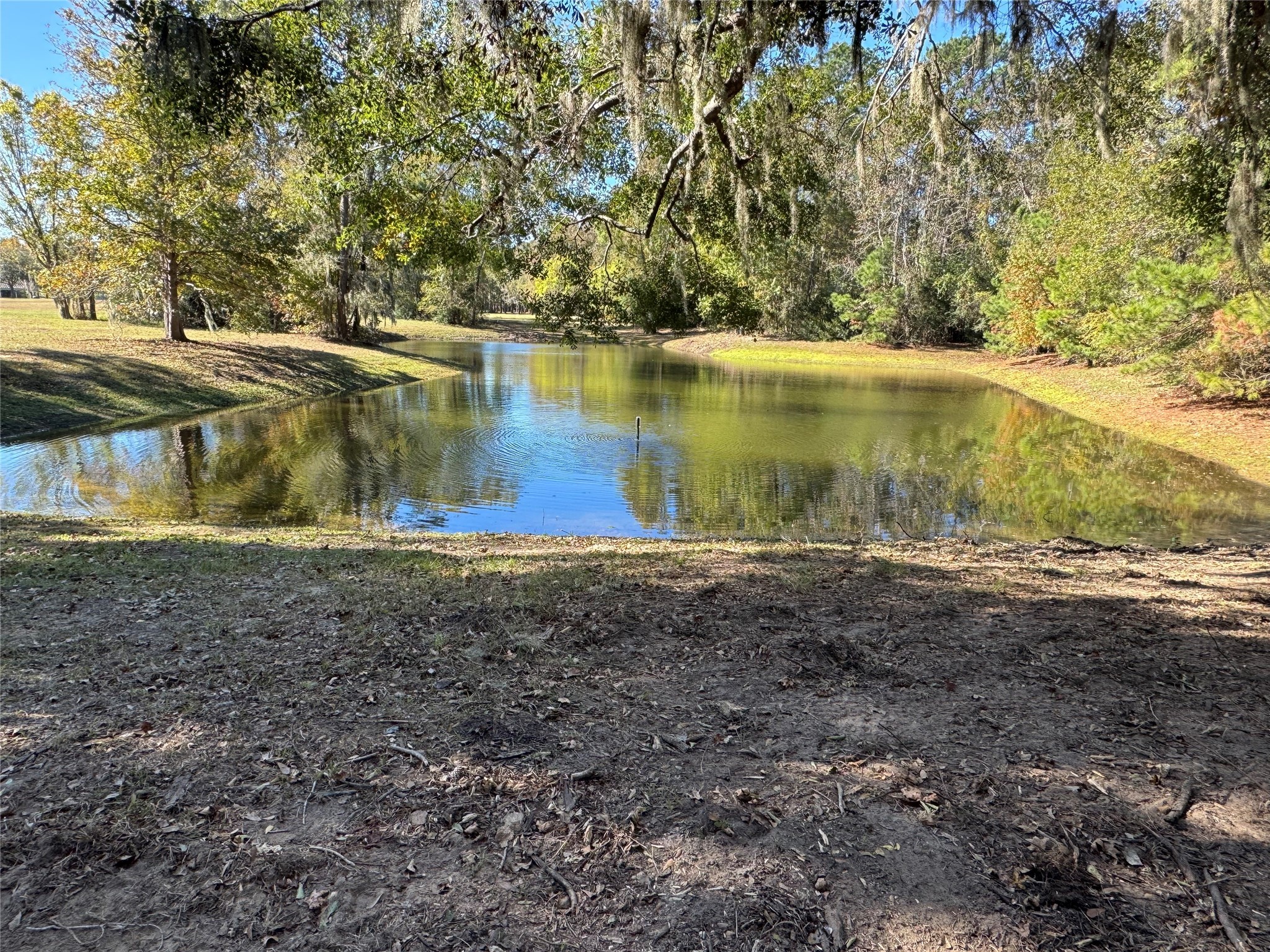 13 Robin Hood Cleveland, TX 77327 - Photo 2 of 24 a view of a lake with a yard