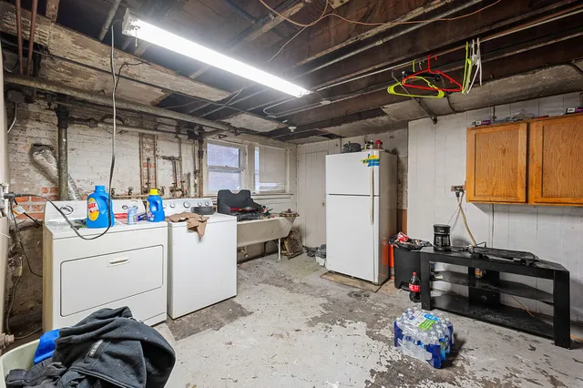 a room with storage and utility