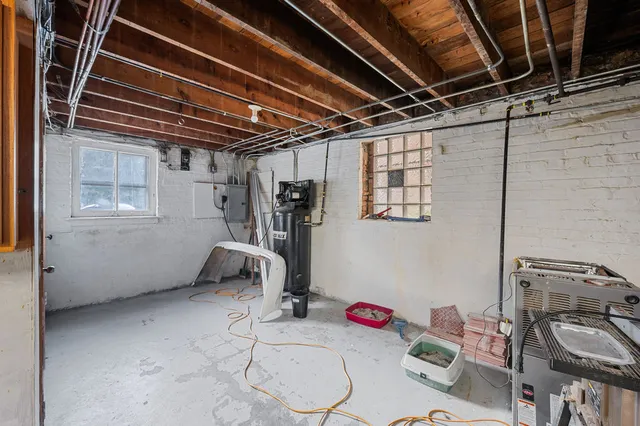 a view of storage and utility room