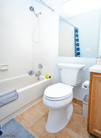 a bathroom with a toilet and a bath tub
