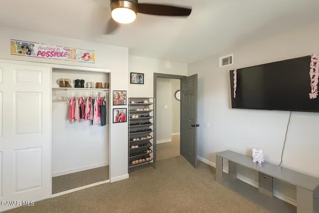 a view of room with furniture