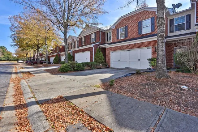 a front view of a building