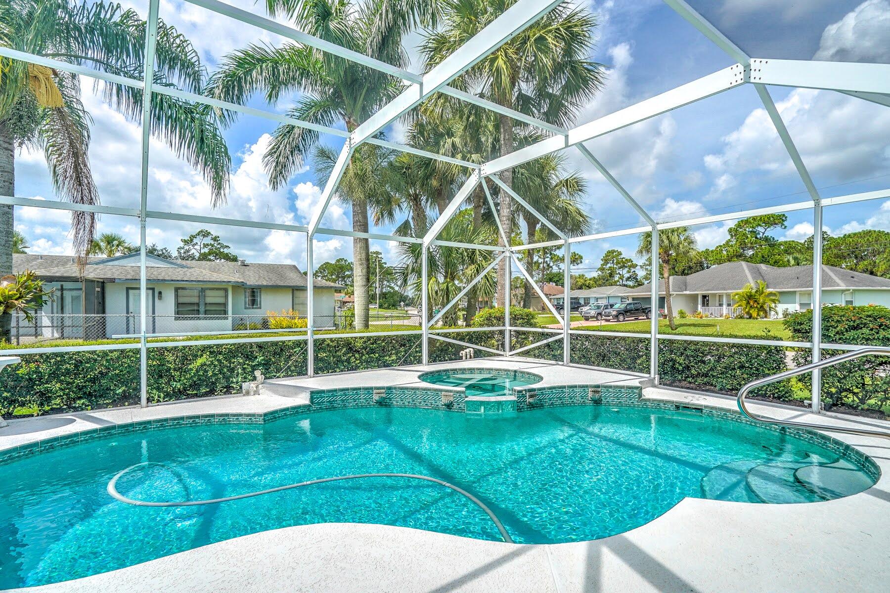 1829 Southwest Hickock Terrace Port St. Lucie, FL 34953 - Photo 17 of 62 Inground pool