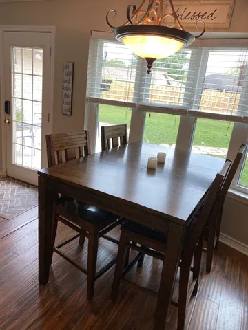 a view of a workspace with a window