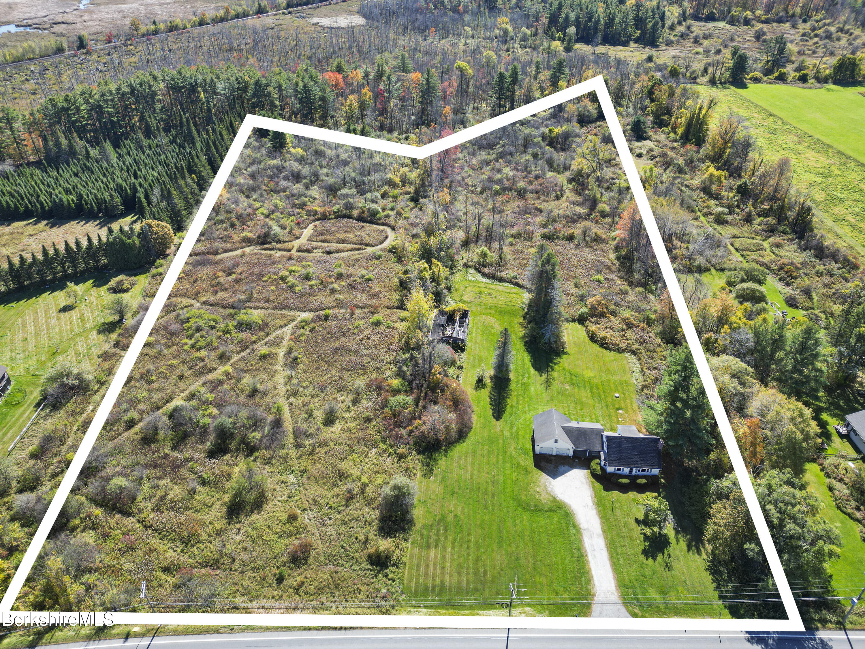 399 State Road Richmond, MA 01201 - Photo 2 of 53 915 Aerial View Lines
