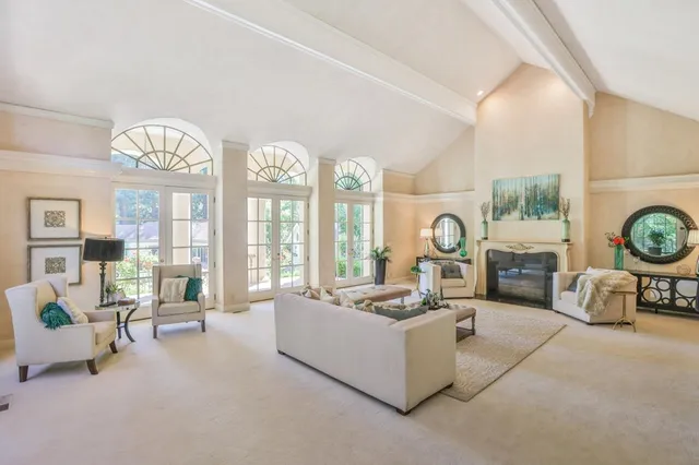 a view of a house with a swimming pool