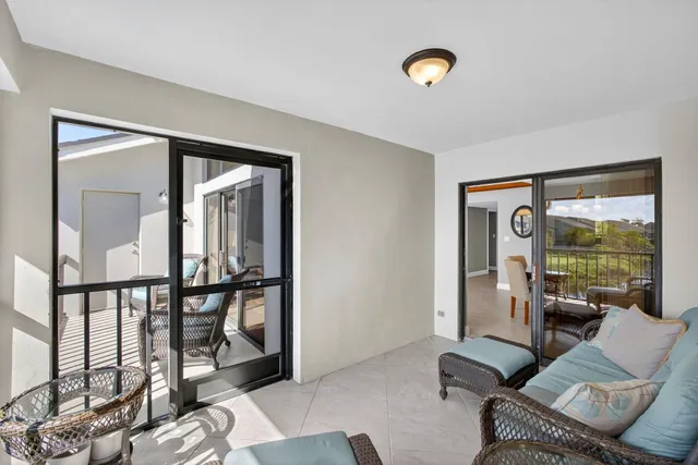 a view of a lake with a building in the background