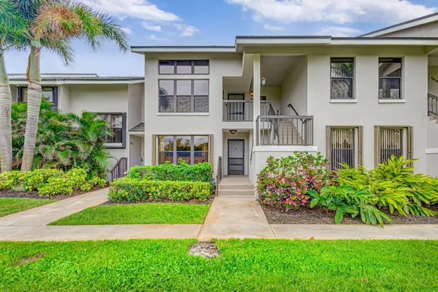 a view of a park with a slide