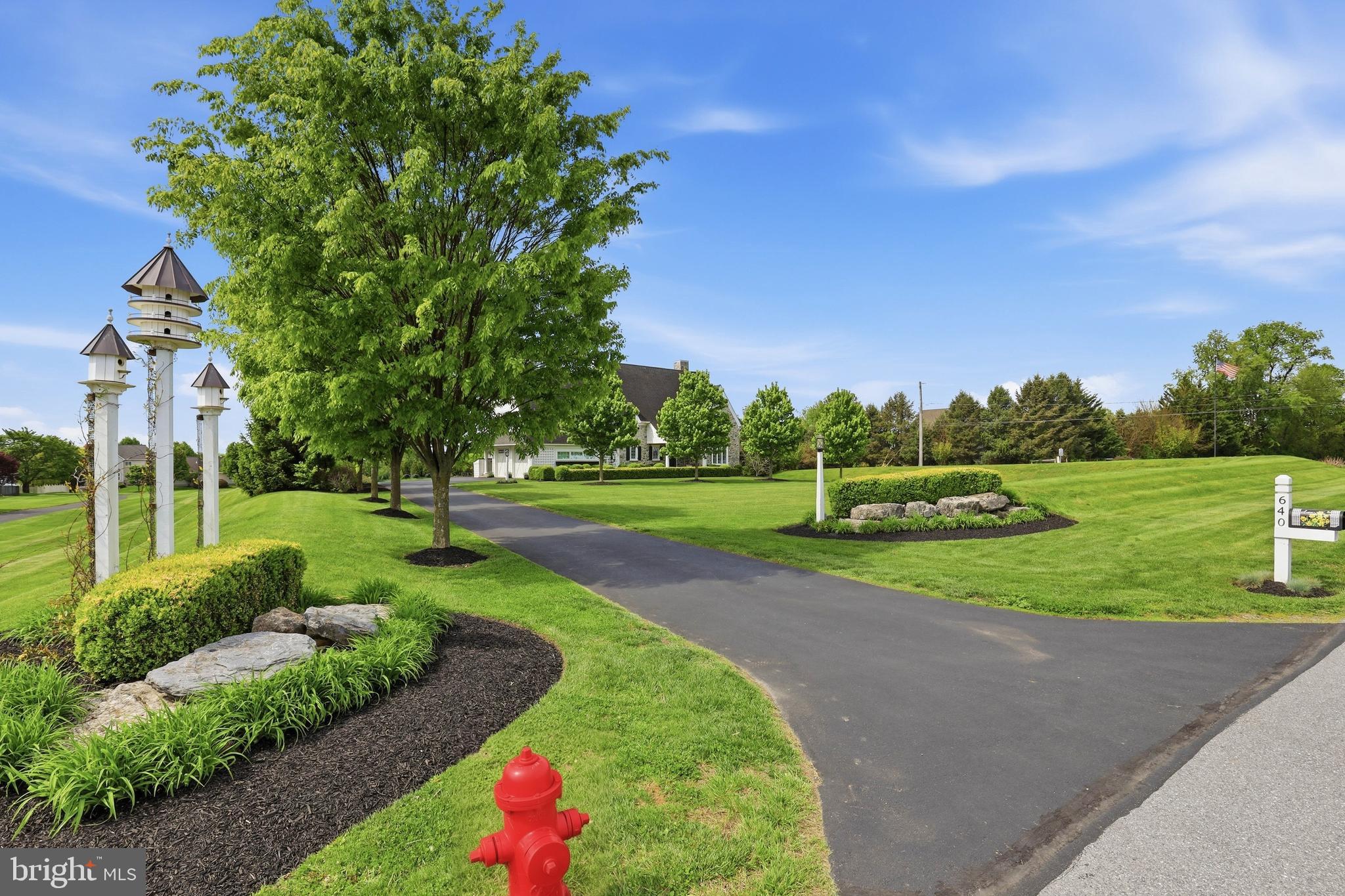 640 Snyder Road Lititz, PA 17543 - Photo 44 of 47 a view of a garden with basketball court