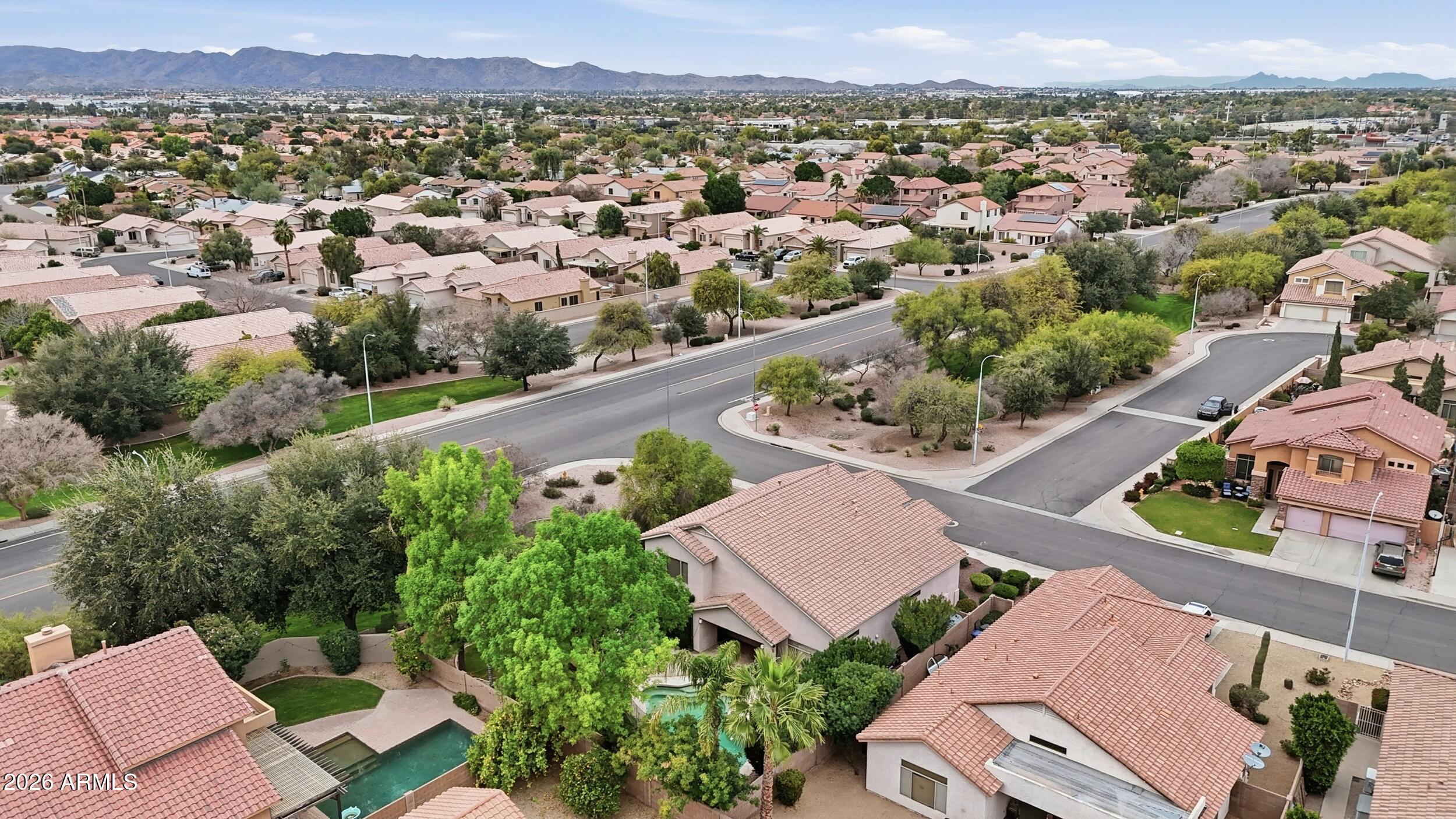 5377 West Jupiter Way Chandler, AZ 85226 - Photo 49 of 49 an aerial view of a house with a garden