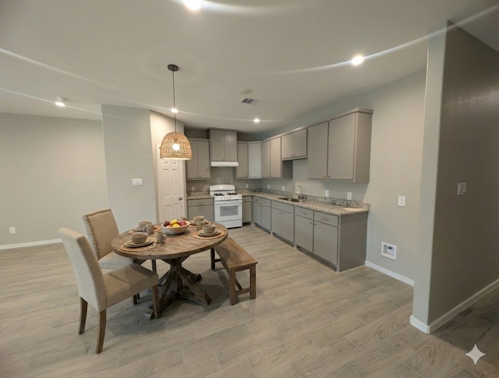 7745 Swiftwater Lane, Unit A Houston, TX 77075 - Photo 8 of 33 a kitchen with a table and chairs in it