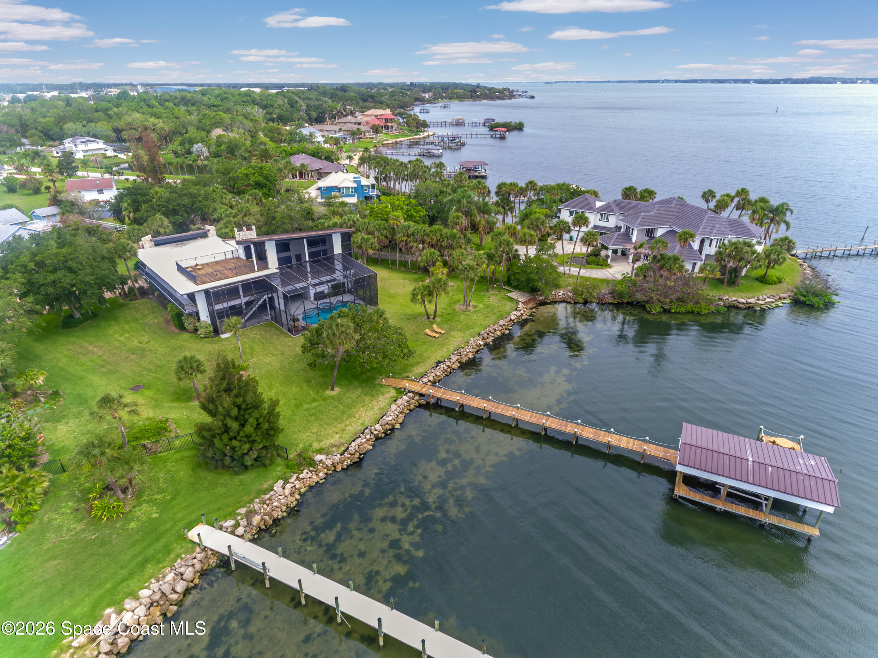 110 Barnacle Place Rockledge, FL 32955 - Photo 4 of 71 Drone back 1