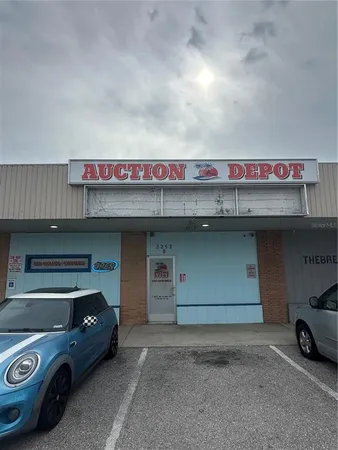 a car parked in garage