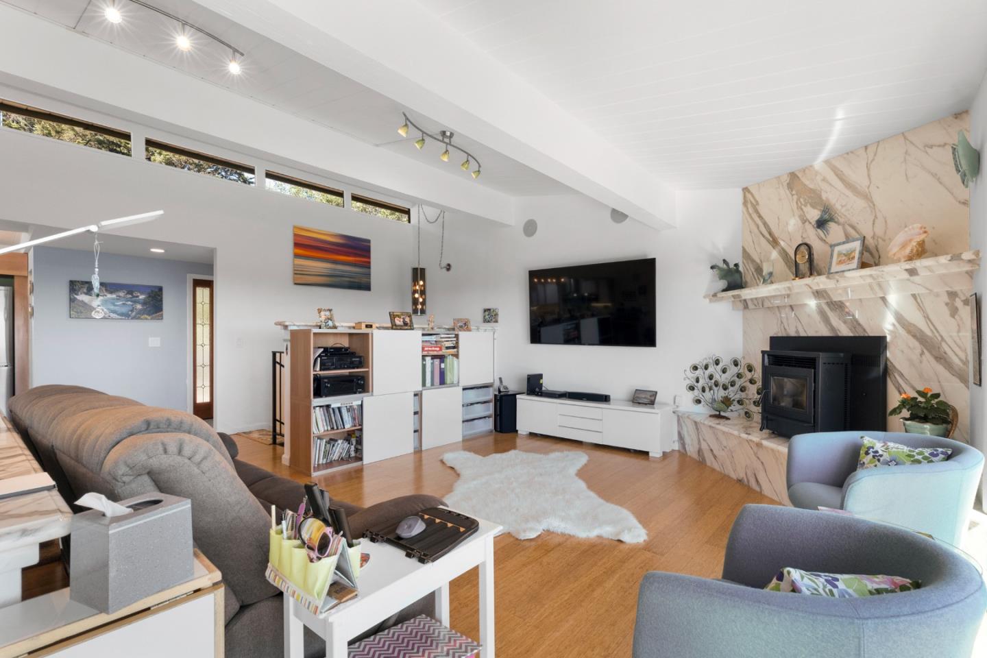 490 Amigo Road Soquel, CA 95073 - Photo 11 of 71 a living room with furniture and a flat screen tv