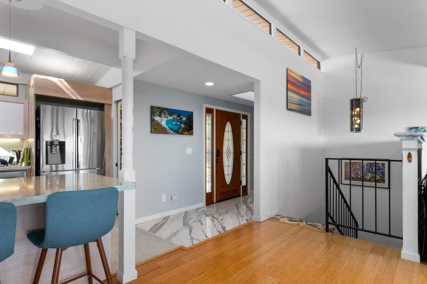 490 Amigo Road Soquel, CA 95073 - Photo 22 of 71 a bedroom with furniture and a wooden floor