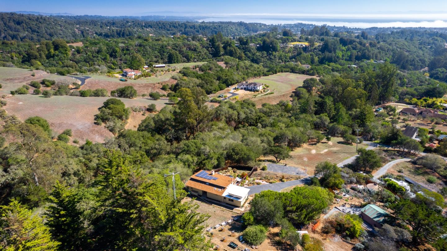 490 Amigo Road Soquel, CA 95073 - Photo 31 of 71 an aerial view of a house with a yard