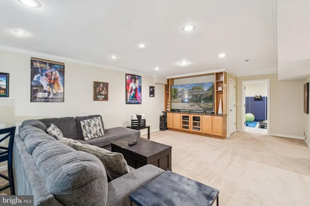 a bedroom with a bed and a closet