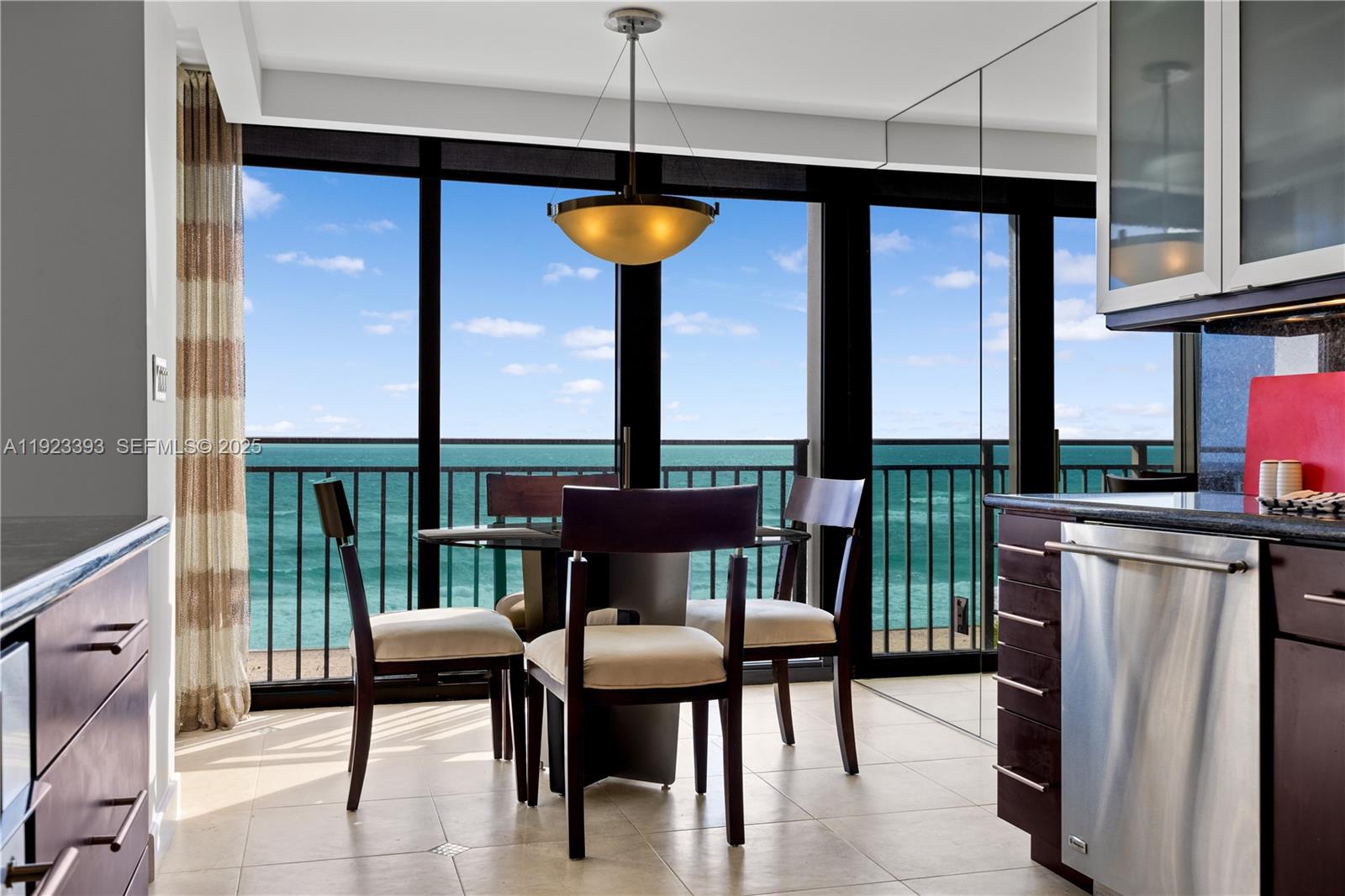 1800 South Ocean Boulevard, Unit 5C Boca Raton, FL 33432 - Photo 64 of 98 a view of a dining room with furniture window and outside view