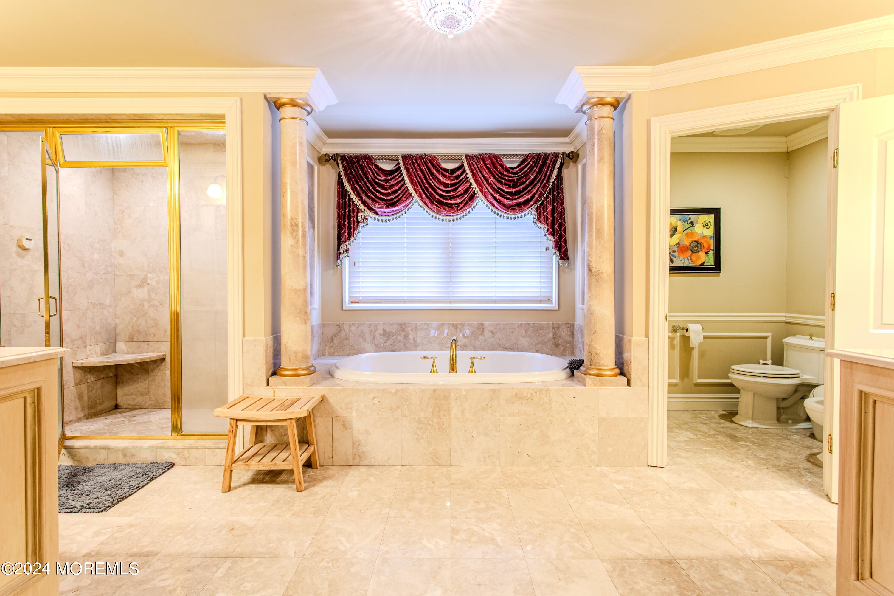 25 Woods End Road Colts Neck, NJ 07722 - Photo 39 of 76 a spacious bathroom with a tub and a toilet