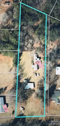 a small garden in the yard