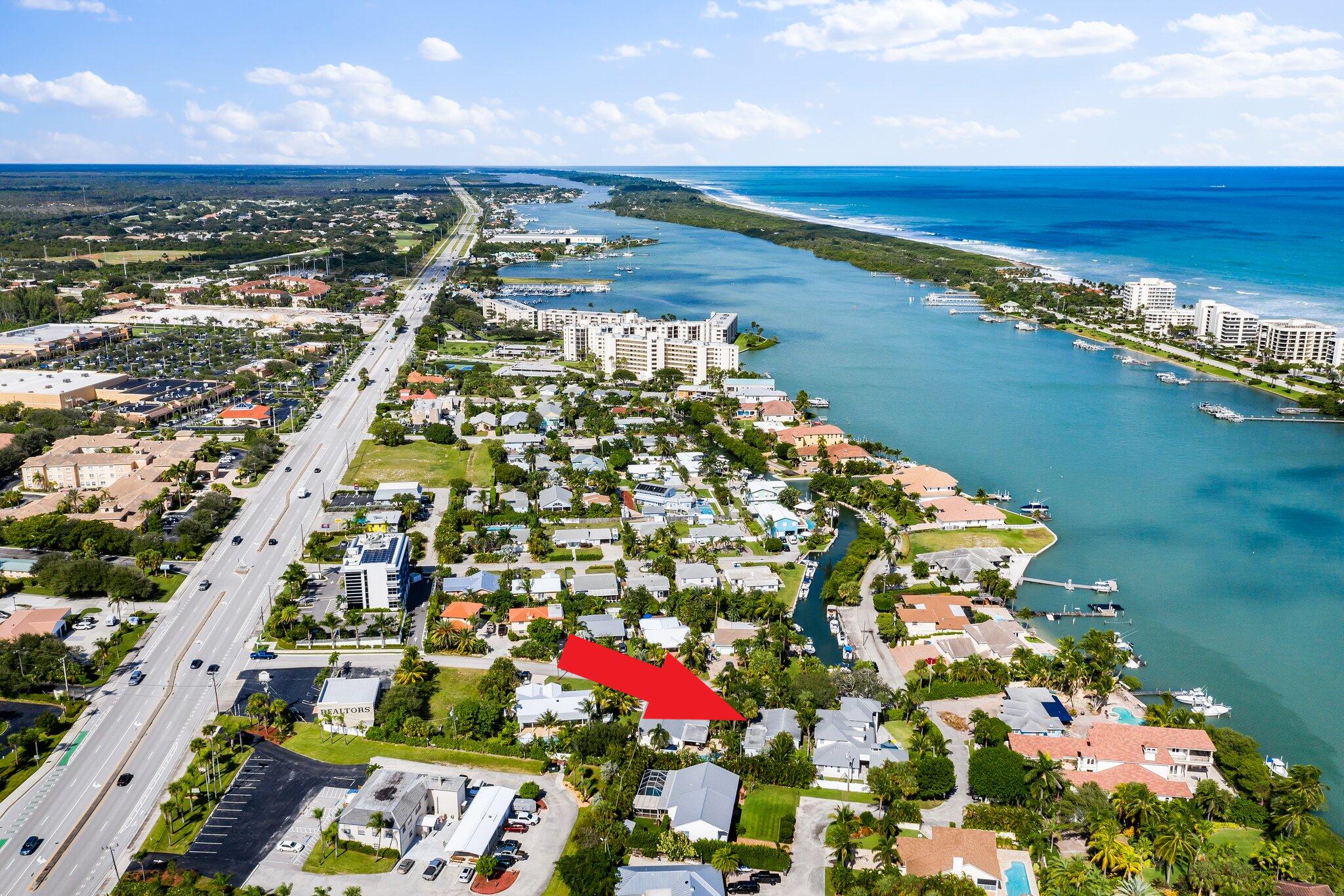 3414 Harbor Road South Jupiter, FL 33469 - Photo 2 of 5 3414 Harbor Rd S aerial N