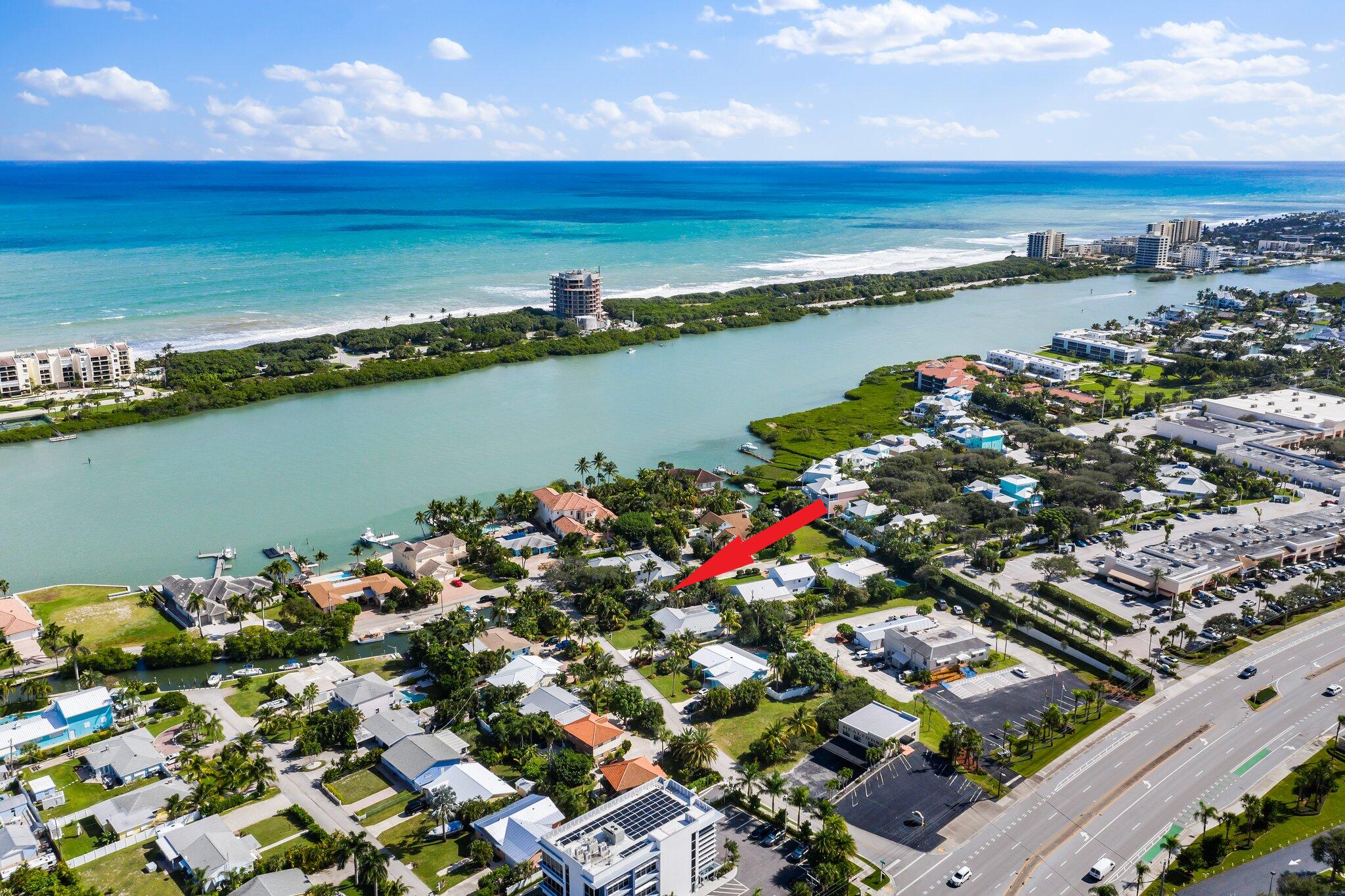 3414 Harbor Road South Jupiter, FL 33469 - Photo 3 of 5 3414 Harbor Rd S aerial ESE