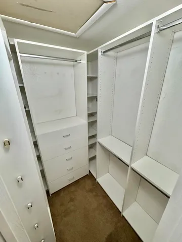 a view of walk in closet